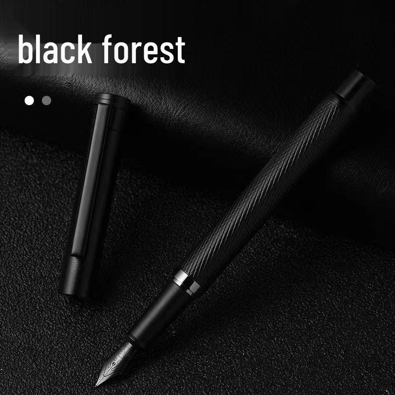 

Металлическая перьевая ручка серии Office с картриджем для чернил - Подарок для студента, каллиграфии и письма, Именная гравировка 0.5mm Straight Nib