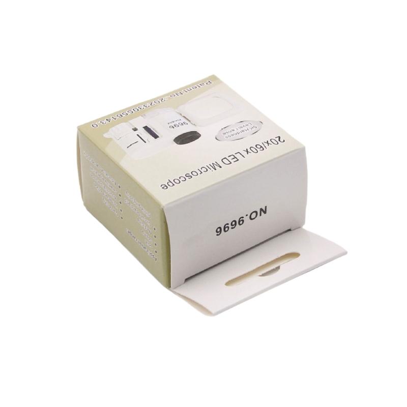 Wszechstronne LED Szkło Powiększające Przenośny Mini Mikroskop z Powiększeniem 20X/60X do Identyfikacji Biżuterii, Monet i Banknotów