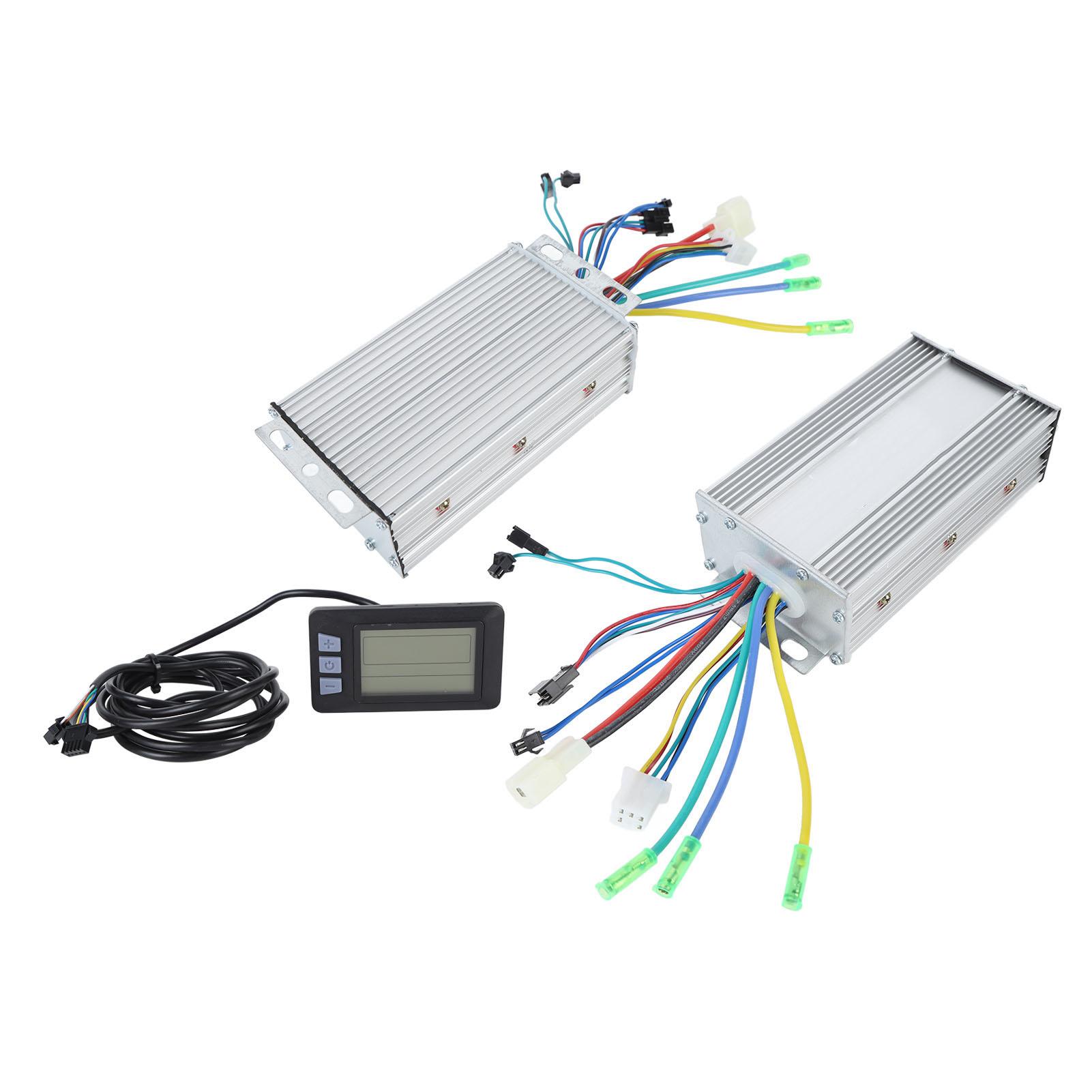 36V 48V 500W Electric Bicycle Controller Kit Electric Bicycle Dual Drive Motor Controller Panel Kit