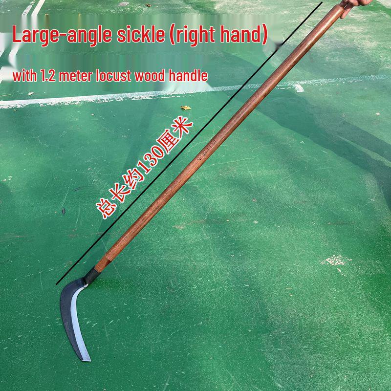 Manganese Steel Forged Large Scythe with Long Handle for Grass and Reed Cutting