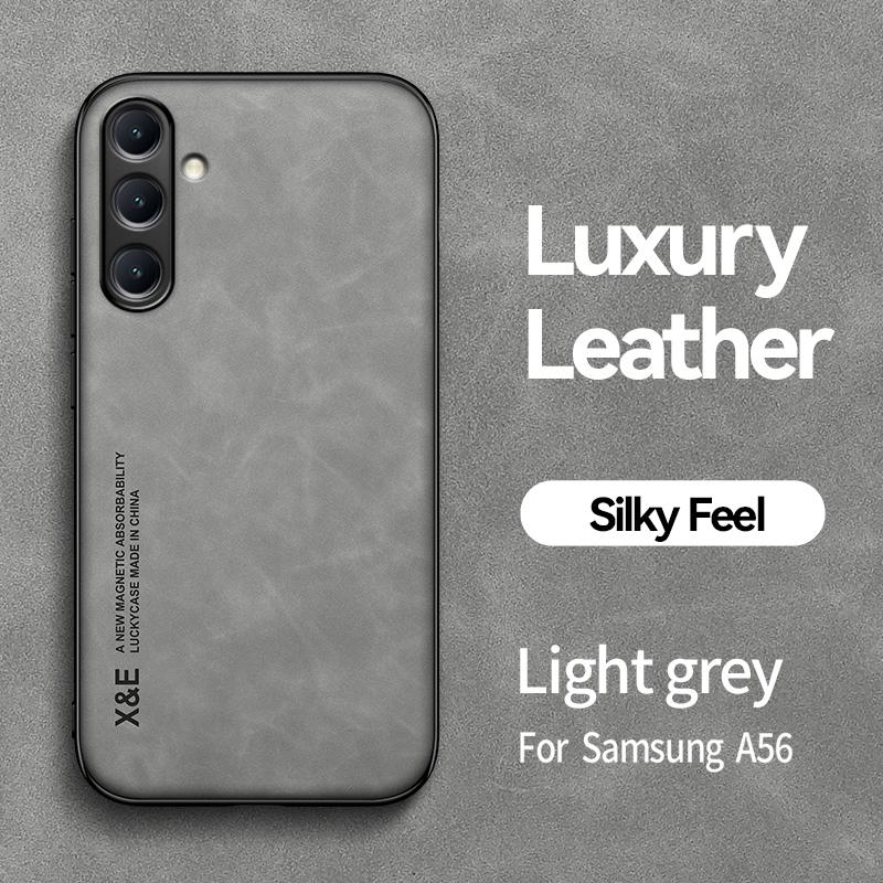 Magnetische Wildleder-Lederhülle für Samsung Galaxy A56 A36 A26 5G Stoßfeste Matte Silikon Weiche Hülle Abdeckung