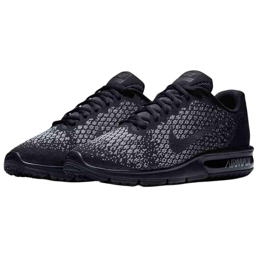 Nike Air Max Sequent 2 Metallic Hematite Women Sneakers Black Metallic-Hematite-Dark-Grey 852465-010