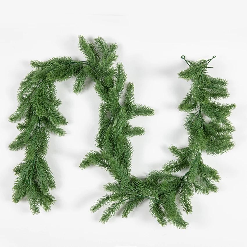 2M Mesh Pine Leaves Artificial Plants Christmas tree decoration Grass vine skewers Outdoor garden Home Wedding Photography props