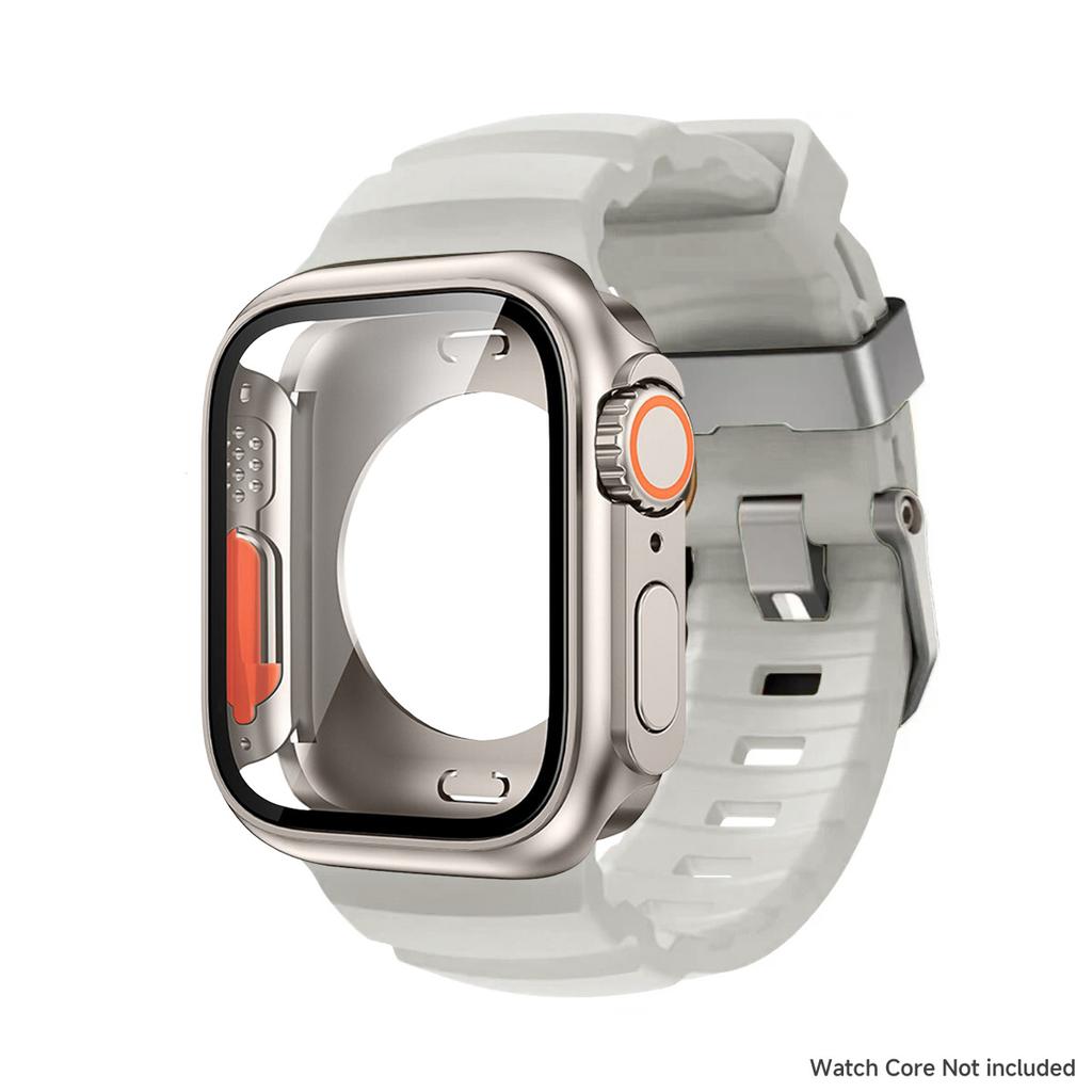 Case+Silicone Strap For Apple Watch S11 S10 46mm Change to Ultra PC Cover For iWatch Series 9 8 7 45mm Series 6 5 4 SE3 44mm