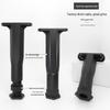 Adjustable T-Shaped Ribbed Frame Foot for Bed - Steel & PP Plastic Support