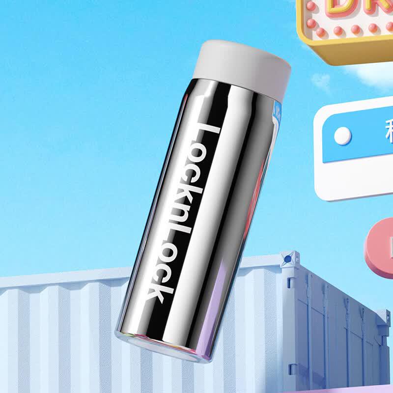 

Lock&Lock 260ml Portable Stainless Steel Thermos Mug