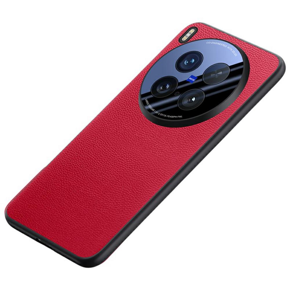 For Vivo X200 Ultra 5G Case Leather+Silicone Airbag Phone Cover with Lens All-Inclusive Protection