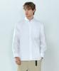 BASIC HOUSE Oxford Semi-Overfit Long Sleeve Shirt White Lzws0103