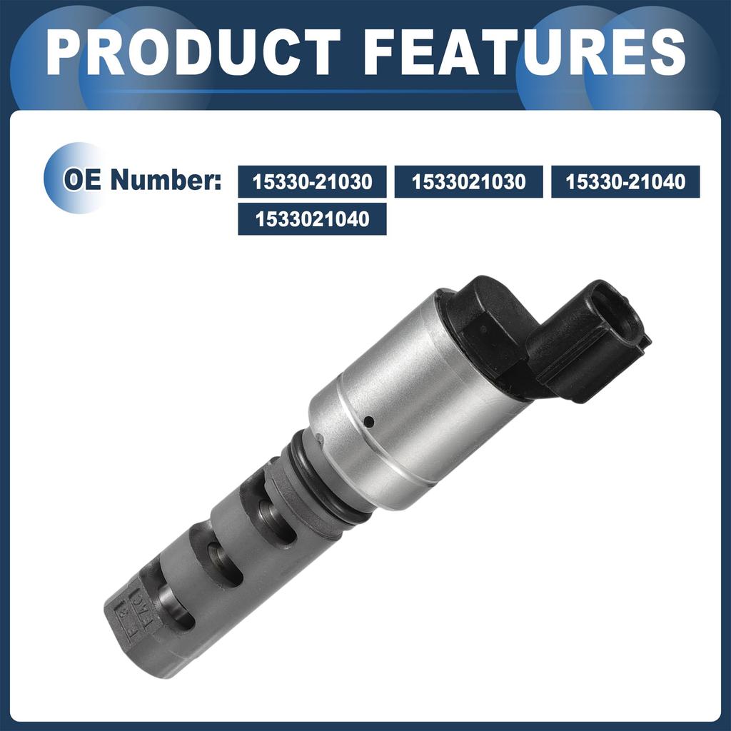 INFINAUTO Engine Variable Valve Timing VVT Solenoid for Toyota Prius C 2012-2019 Silver Tone 1 Pcs