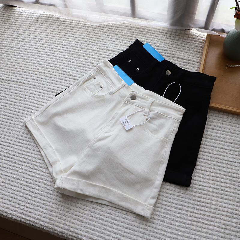 Bi Zheng 2025 Summer Korean Bodycon High Waist Slimming A-line Shorts