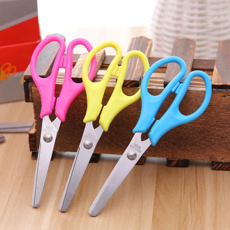 Children's Safety Scissors - Cute, Multi-functional Round Head for Kindergarten Crafts