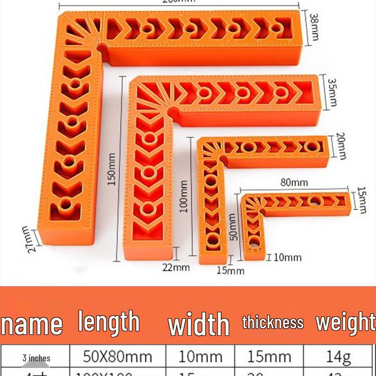 Right Angle Splicing Positioner, Woodworking Tool - 90°/45° Ruler Fixer
