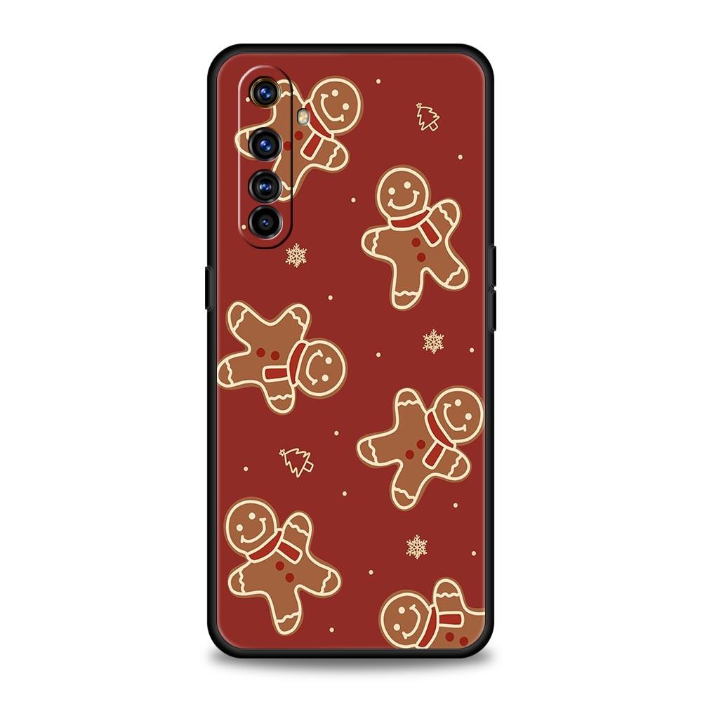 Funny Cartoon New Year Christmas Case For Realme 12 11 10 9 8 5G 7 6 GT5 GT3 Pro C21 C25 C35 For Realme GT Neo 2 3 3T 5 Cover