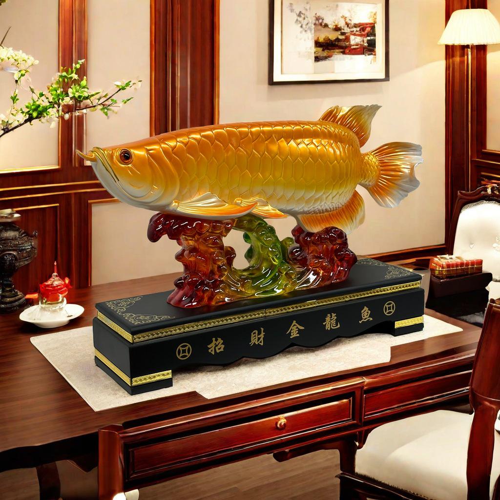 

Golden Dragon Figurine: Bestselling Home, Shop, or Office Display & Gift for Any Occasion Small: 34x10x25.5cm