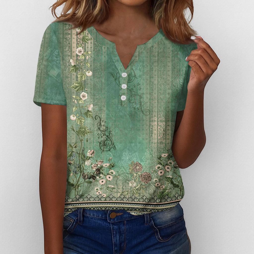 Summer Tops For Women Button Down Blouses For Women Dressy Casual V Neck T Shirts