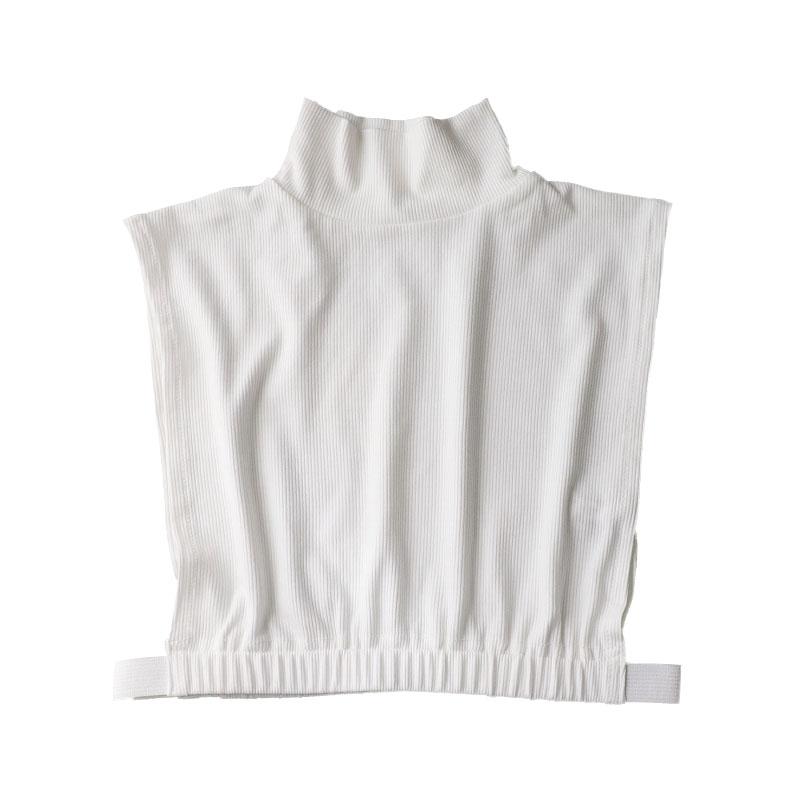 Women Elatic Vest Style Fake Collar High Round Neck Detachable Collar Woman Solid Color Shirt Winter Warm Neck Scarf
