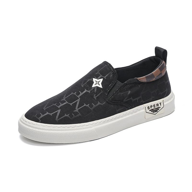 Cloth Shoes Men's One-pedal Casual Spring and Autumn Fashion Trendy Shoes European Men's Clothing Matching Shoes Wenzhou Factory Direct Sales