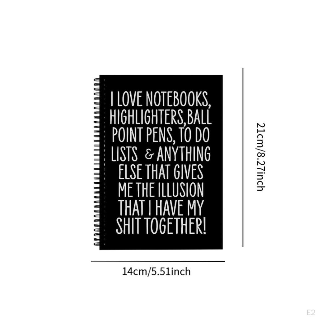 Spiral Notebook Lined School Supplies Ruled Journals Blank for Journaling