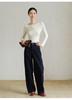 Women's Seamless Merino Wool Base Layer Top - Machine Washable & High-End Knitwear