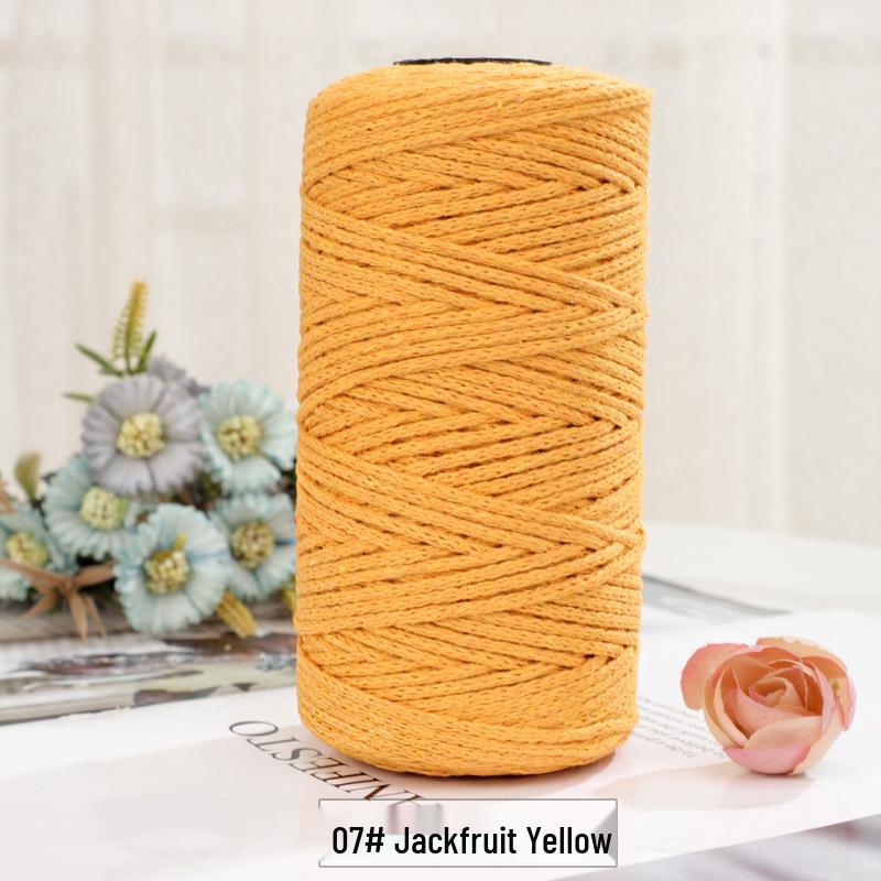 2mm Round Strand Hollow Yarn for European Style Crochet Bags, DIY Projects & Hand Knitting - Multi-Color Options