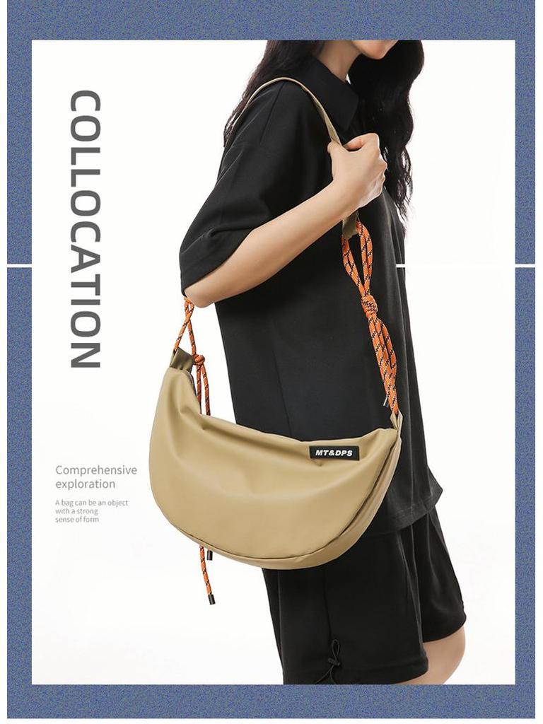 Damska Wszechstronna Torba Crossbody z Nylonu 2024 - Modna Torebka na Ramię w Stylu Pierożka