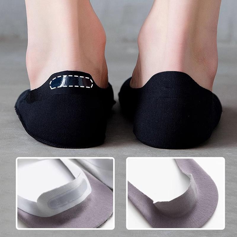 Ponožky No Show pro muže a ženy Neviditelné Ponožky z Ledového Hedvábí Prodyšné Tenké Nízké Ponožky Protiskluzové Ponožky ke Balerínám Lodním Botám Teniskám