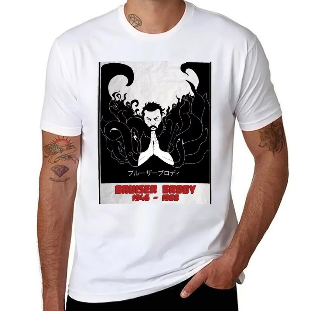 2025 new The Legendary Bruiser Brody TShirt Aesthetic clothing vintage t shirts quickdrying anime tshirt mens plain t shirts
