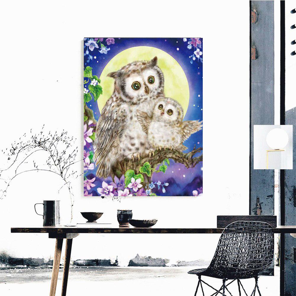 5D DIY Diamond Embroidery Full Set Owl Beaded Painting Diamond Mosaic Animals Painting