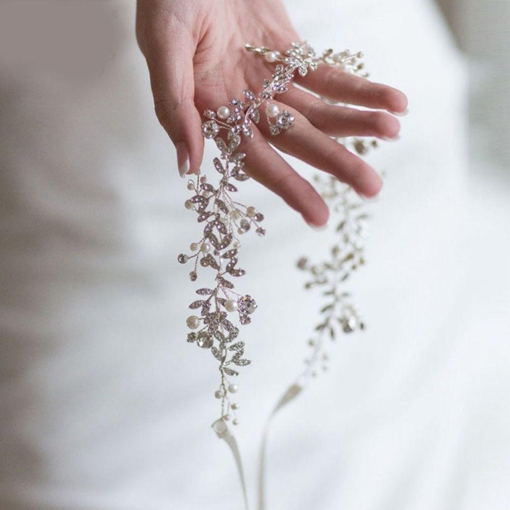 Sparkling Bridal Headband Gold/Silver Rhinestone Headpiece Versatile Wedding Tiara  Girls