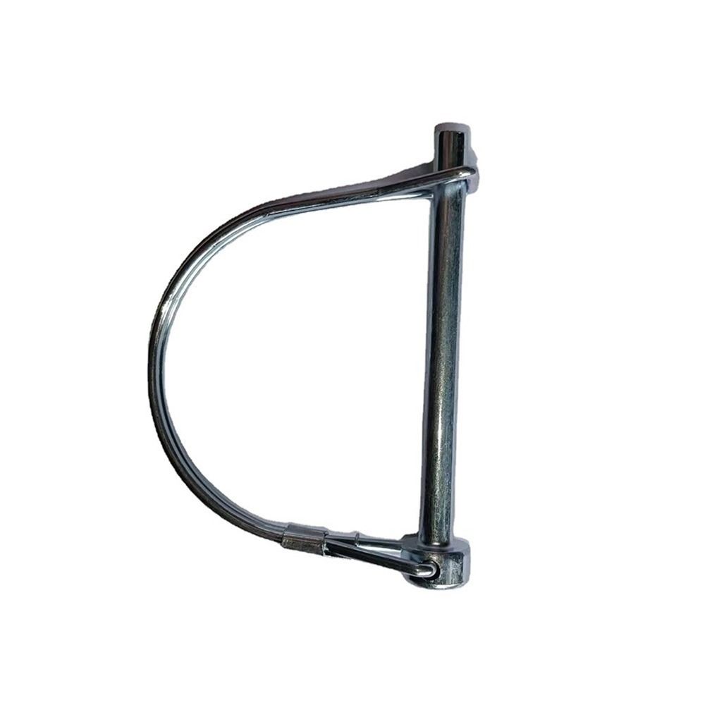 2 stk Galvaniserte låsepinner med fjærlåsring Splittet spennstift Slitesterk rørformet sammenleggbar pin