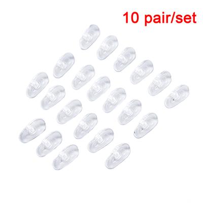10 Pairs Soft Transparent Silicone Nose Pads For Glasses Eye Wear Non Slip