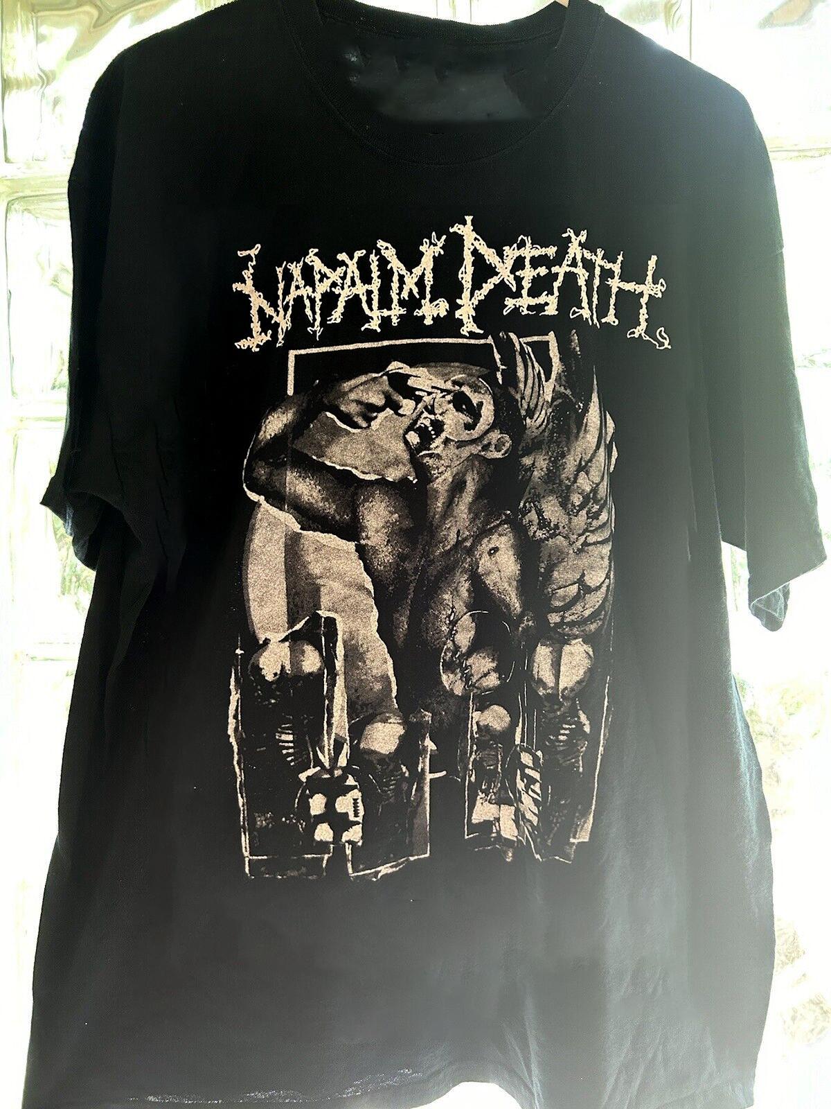 Napalm Death Band Death Tour Concert Short Sleeve Tee Shirt SB237 XL