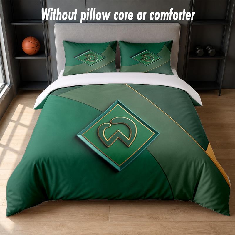 Werder Bremen Football Design Bed Bedding Set 1 Duvet Cover + 2 Pillowcases Soft Breathable Household Bed Linens