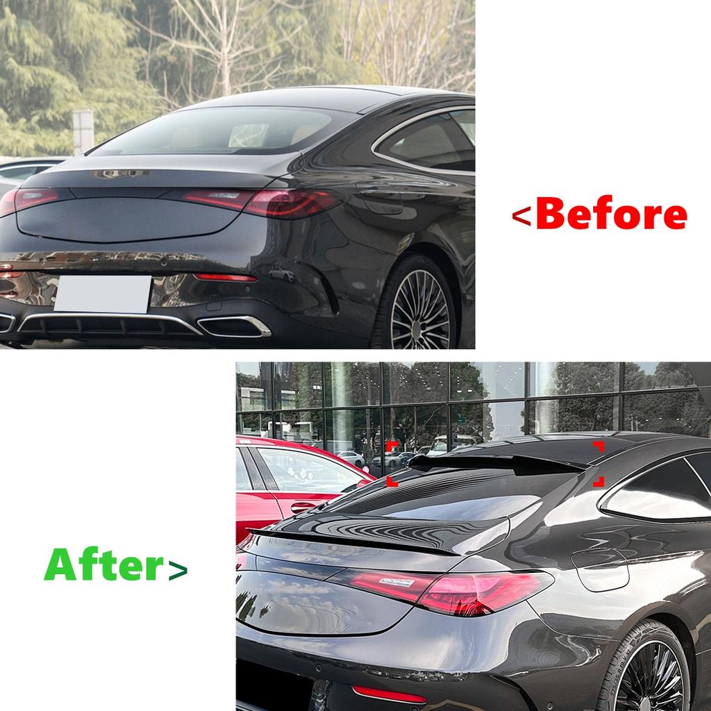 Car Rear Roof Spoiler Wing Rear Trunk Splitter Diffuser Trim For Mercedes-Benz CLE Coupe C236 AMG 2024-2025 Car Styling