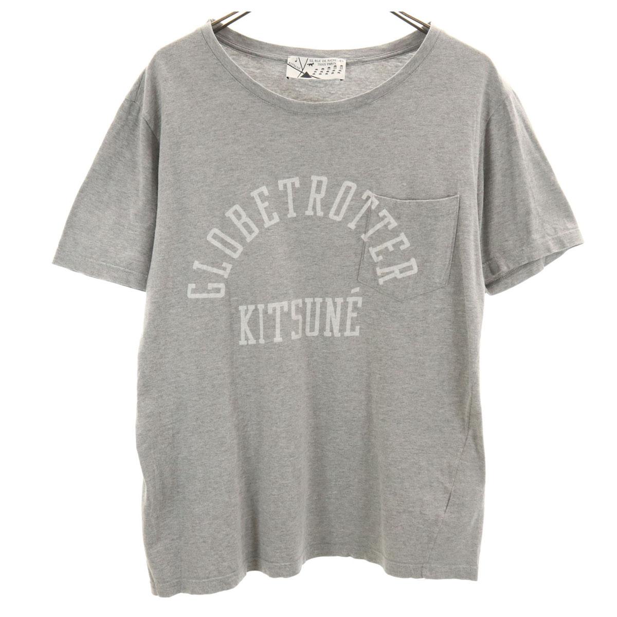 

KITSUNE Сделано во Франции Футболка с коротким рукавом M серый Poke T Мужская Б/У