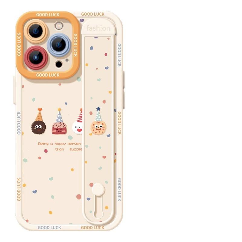 Apple iphone15promax mobile phone case new 14plus all-inclusive 13pro wristband bracket 12 protective case