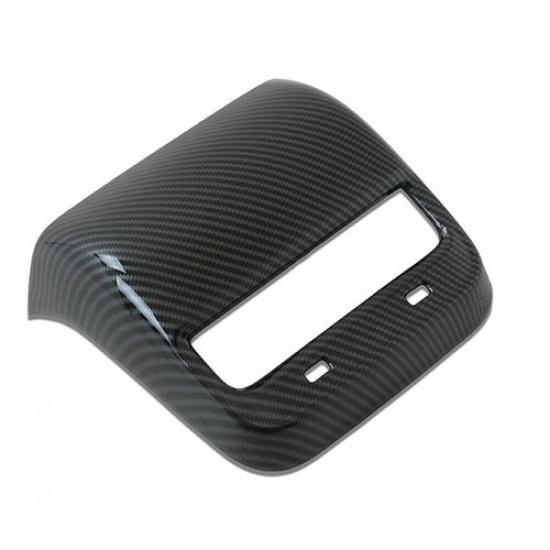 Carbon Fiber Rear Armrest Air Vent Outlet Cover Trim For Tesla Model 3 2018-2022