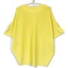 L'Appartement 22Stainless Steel Yellow Crew Neck Short Sleeve Knit Pullover Tops Not Written yellowUsed