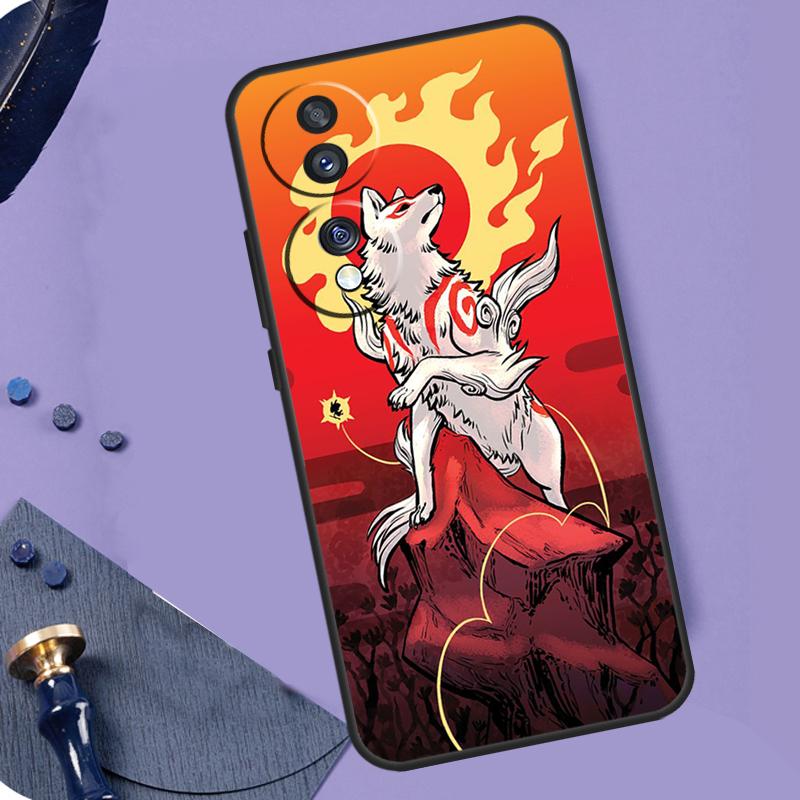 Japanese Style Anime Fox For Honor Magic 6 5 Pro Lite 50 70 90 Case For Honor X9b X8b X7 X8 X9 X6a X7a X8a X9a Cover