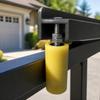 4pcs 5 Inch Slide Gate Guide Roller Heavy Duty Rolling Door Guider Gate Guide Post  Sliding Gate