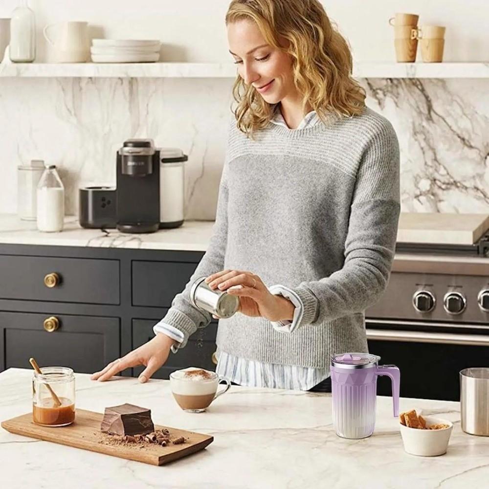 Rechargeable Heating Mixer Cup Temperature Display Espresso Cup Mocha Tea Mug  Coffee Drinking