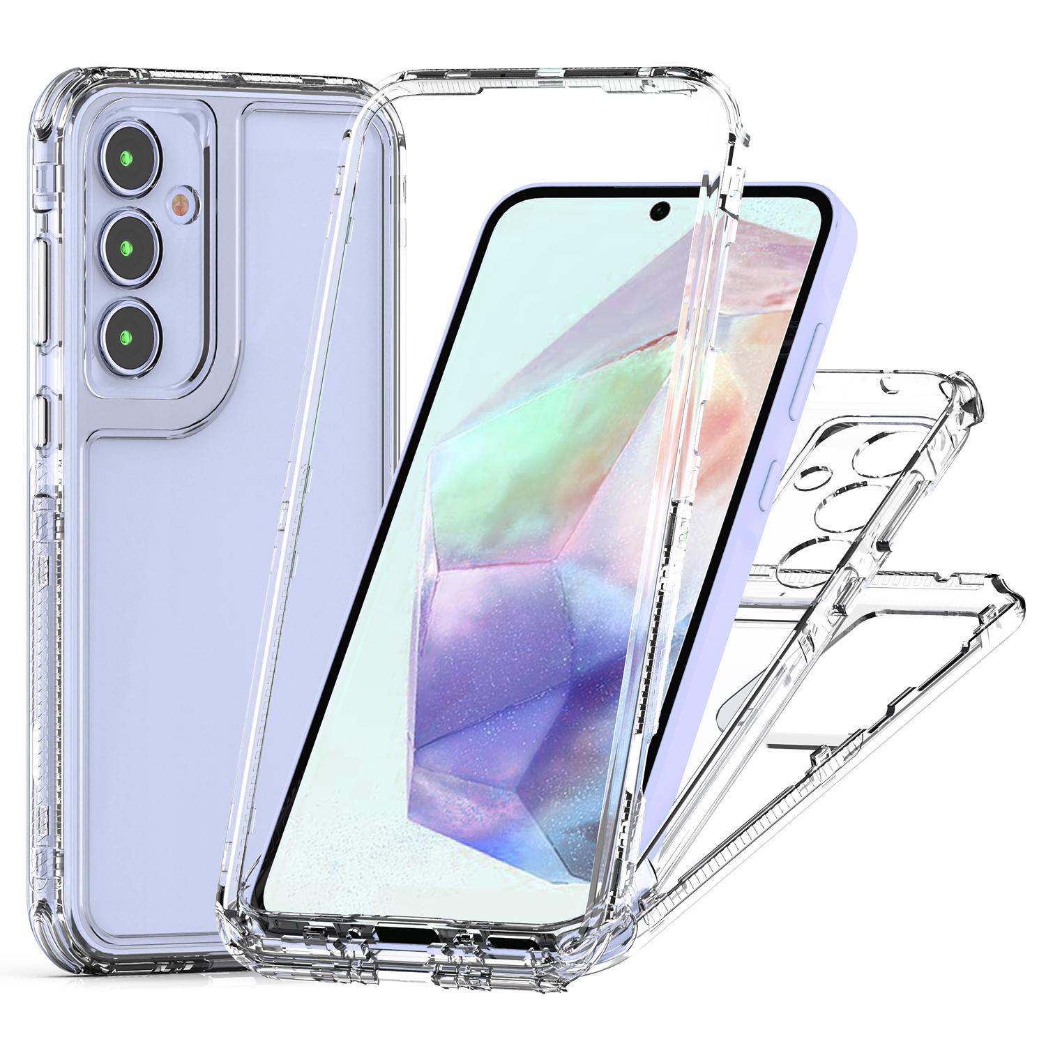 

For Samsung Galaxy A55 5G Case Acrylic+TPU Phone Cover HD Transparent A