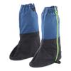 A Pair Shoes Cover Boots Gaiters Blue Waterproof Antiskid Boots Gaiter with Reflective Strip for Hiking Size L
