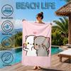 Bobo Dudu In Love  Beach Towel, Microfiber Beach Towel, Perfect For Pool, Beach, Travel, Home Decor Beach Party Fan Gifts