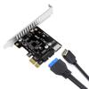PC PCI-E To USB 3.0 Type C Front Panel Adapter 19PIN PCI-E To USB 3.0 Hub Splitter Extender Card
