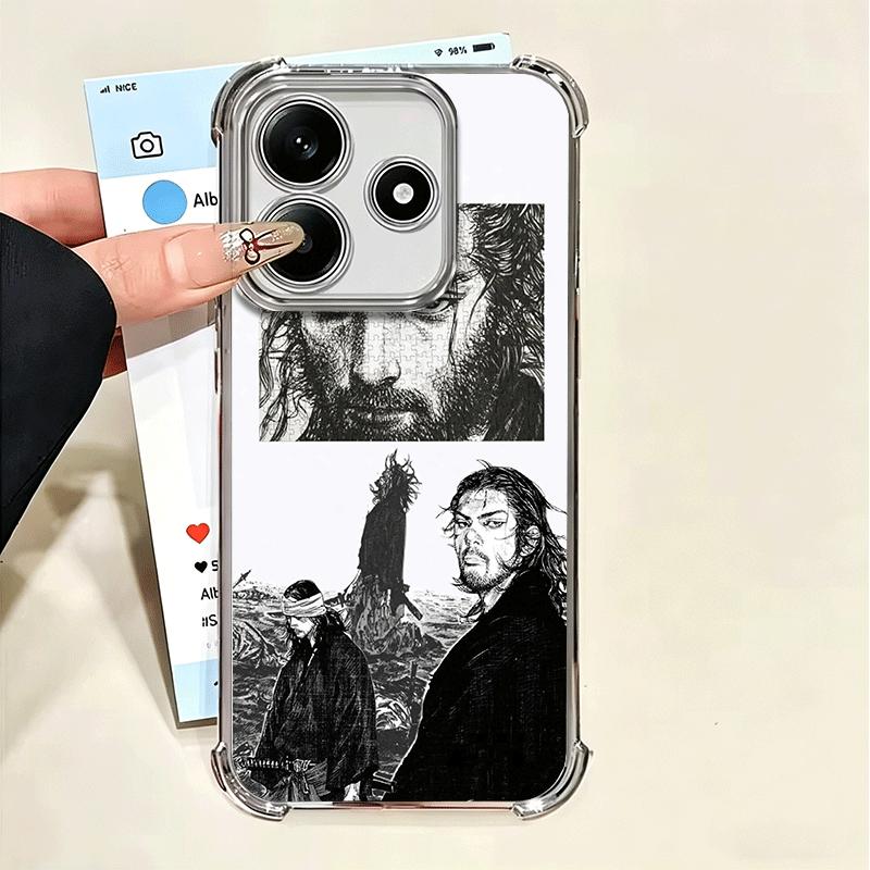 Vagabond Samurai Manga Soft Phone Case For Xiaomi Poco X7 X8 Pro Max X6 X5 X3 F8 Ultra F7 M8 M7 M5S Redmi 15C 15A 15 14C 13C 12C