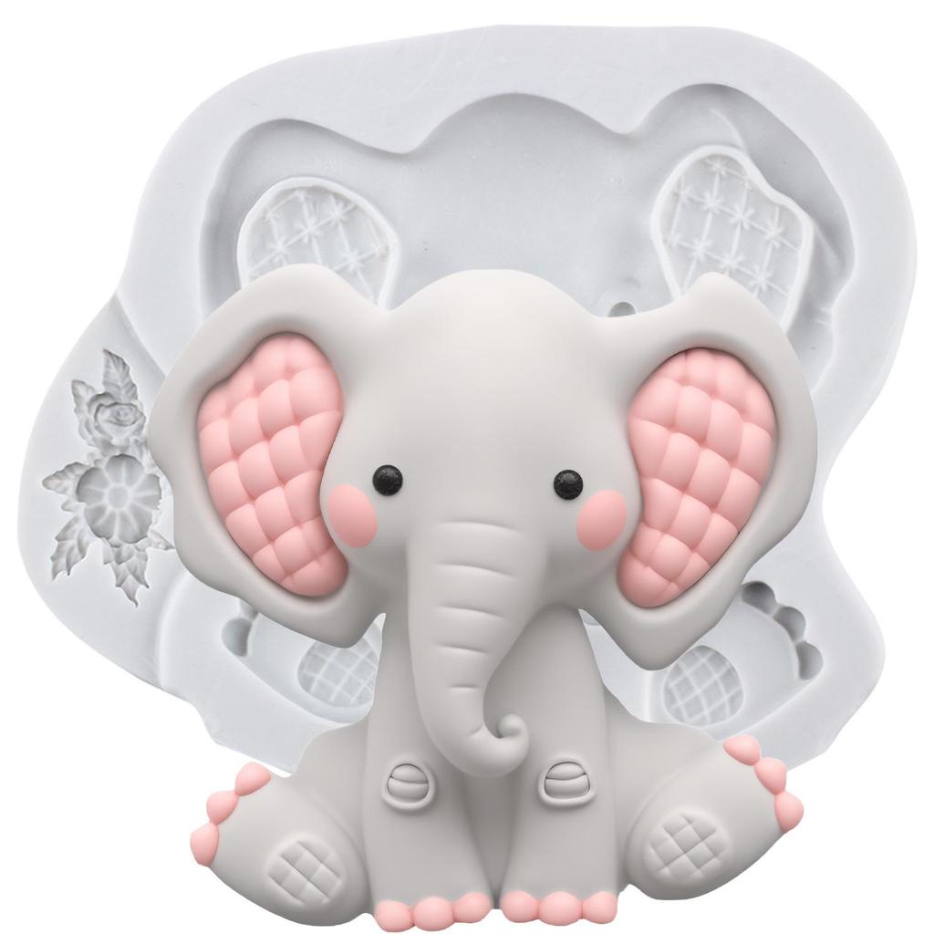 Elephant Silicone Mold Elephant Fondant Molds Cake Decorating Tools Theme Cake Dessert Decorated Chocolate Candy Mold