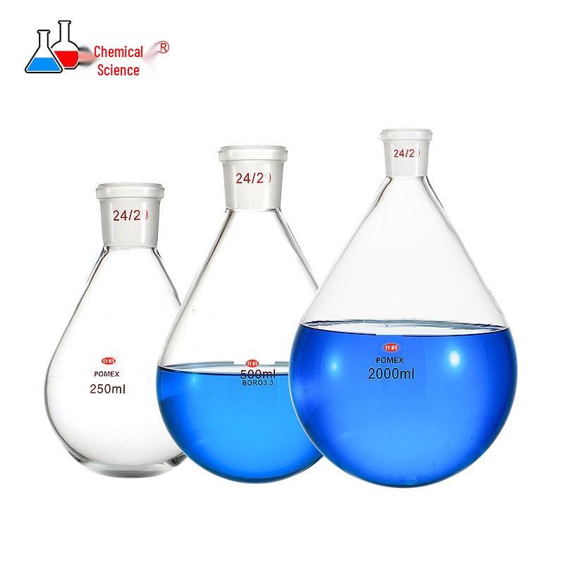 Single Neck Pear-Shaped Distillation Flask