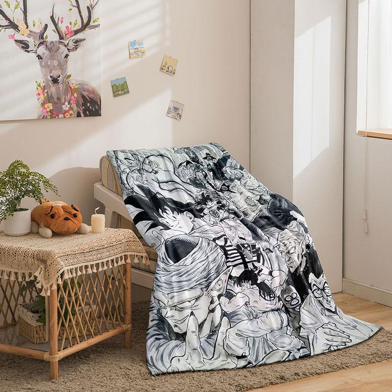 Riman Dragon Ball Series Flannel Blanket 3D Printed Sofa Blanket Thickened Blanket