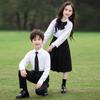 Academy Style School Uniform Set for Boys and Girls - Black Suit Graduation Attire